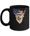 Funny Patriot Labrador Dog 4Th Of July American Flag Mug Coffee Mug | Teecentury.com