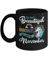 The Most Beautiful Unicorns Are Born In November Birthday Mug Coffee Mug | Teecentury.com