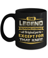 The Legend Running Strong All Original Parts Except Knee Mug Coffee Mug | Teecentury.com