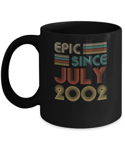 Epic Since July 2002 Vintage 20th Birthday Gifts Mug Coffee Mug | Teecentury.com