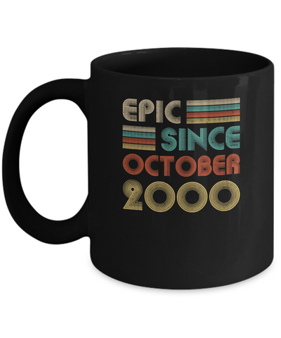 Epic Since October 2000 Vintage 22th Birthday Gifts Mug Coffee Mug | Teecentury.com