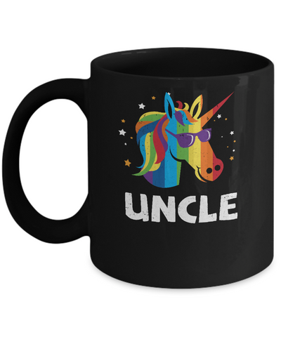 LGBT Pride Lesbian Gay Proud Uncle Unicorn Mug Coffee Mug | Teecentury.com