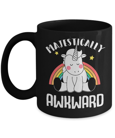 Unicorn Majestically Awkward Mug Coffee Mug | Teecentury.com