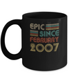 Epic Since February 2007 Vintage 15th Birthday Gifts Mug Coffee Mug | Teecentury.com