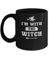 Halloween Couples Costume I'm With The Witch Mug Coffee Mug | Teecentury.com