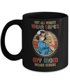 Not All Heroes Wear Capes My Mom Wears Scrubs Vintage Nurse Mug Coffee Mug | Teecentury.com