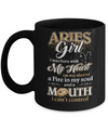 I'm An Aries Girl Lipstick March April Funny Zodiac Birthday Mug Coffee Mug | Teecentury.com