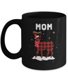 Mom Deer Red Plaid Christmas Family Matching Pajamas Mug Coffee Mug | Teecentury.com