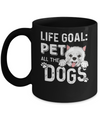 Life Goal Pet All The Dogs Mug Coffee Mug | Teecentury.com