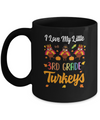 Thankful I Love My Little Third Grade Turkeys Mug Coffee Mug | Teecentury.com