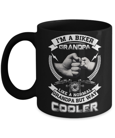 I'm A Biker Grandpa Like A Normal Grandpa But Way Cooler Mug Coffee Mug | Teecentury.com