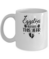 Womens Eggstra Blessed This Year Costume Funny Easter Pregnancy Mug Coffee Mug | Teecentury.com