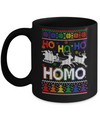 Ho Ho Ho Homo Santa LGBT Gay Ugly Christmas Sweater Mug Coffee Mug | Teecentury.com