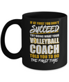If At First You Don't Succeed Funny Volleyball Coach Mug Coffee Mug | Teecentury.com