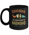 Vintage Chickens The Gateway Drug Funny Farmer Chicken Mug Coffee Mug | Teecentury.com