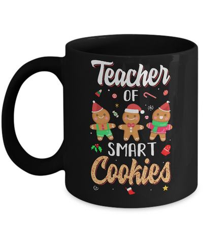 Cute Teacher Of Smart Cookies Merry Xmas Christmas Mug Coffee Mug | Teecentury.com