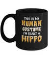 This Is My Human Costume Hippo Halloween Mug Coffee Mug | Teecentury.com