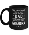 Only The Best Dad Get Promoted To Grandpa Fathers Day Mug Coffee Mug | Teecentury.com