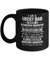 Lucky Dad Have A Stubborn Daughter Was Born In April Mug Coffee Mug | Teecentury.com