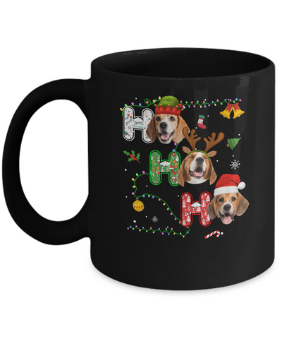 Christmas Ho Ho Ho Beagle Lover Funny Xmas Gift Mug Coffee Mug | Teecentury.com