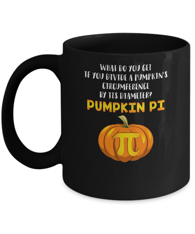 Math Teacher Funny Halloween Pumpkin Pi Mug Coffee Mug | Teecentury.com