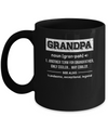 Grandpa Gifts Grandpa Definition Fathers Day Mug Coffee Mug | Teecentury.com
