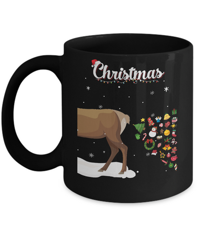 Couples Sick Reindeer Funny Ugly Christmas Sweater Mug Coffee Mug | Teecentury.com