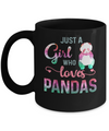 Just A Girl Who Loves Pandas Panda Lover Mug Coffee Mug | Teecentury.com