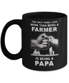 Love More Than Farmer Being A Papa Fathers Day Mug Coffee Mug | Teecentury.com