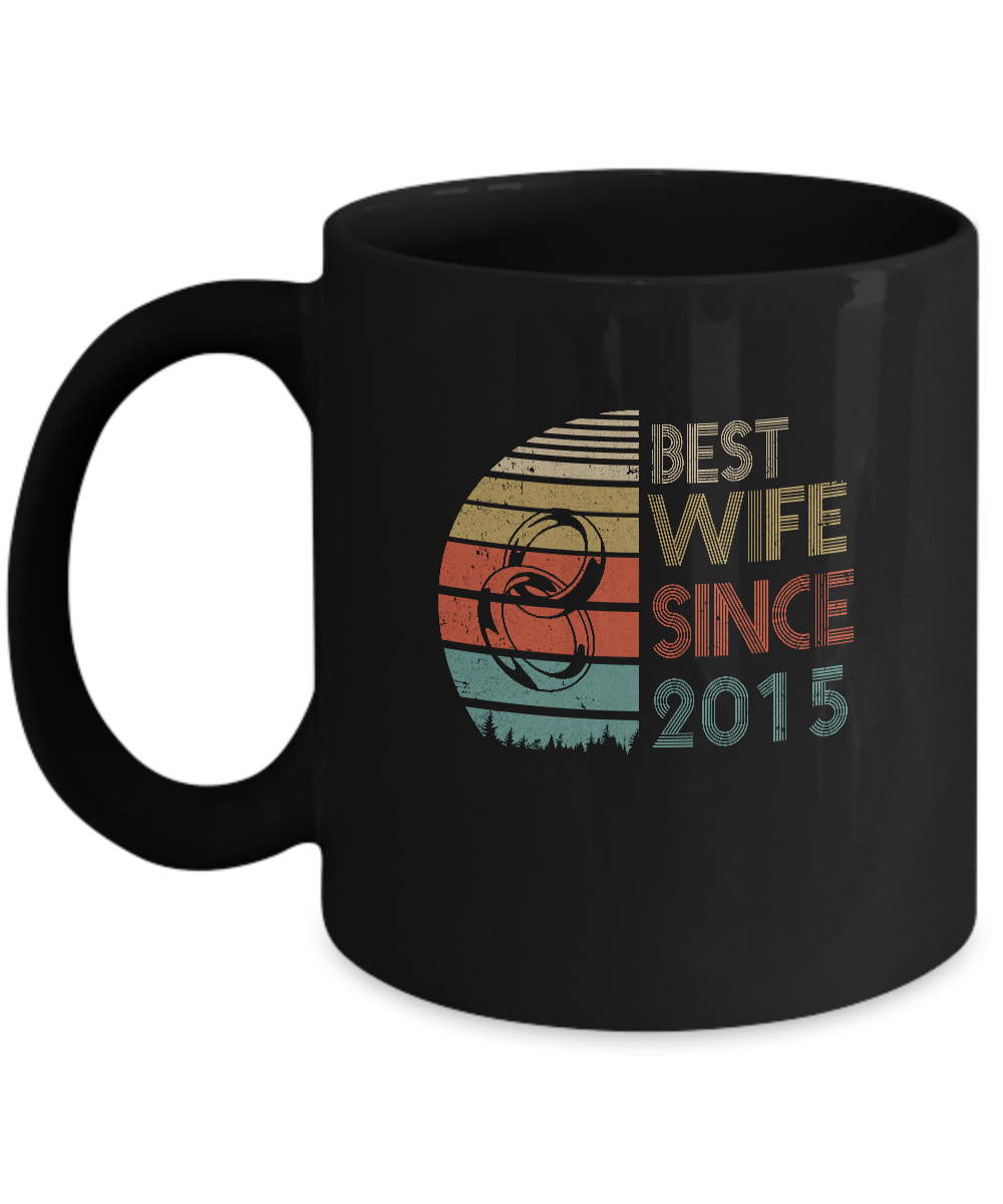7th Wedding Anniversary Gifts Best Wife Since 2015 Mug Coffee Mug | Teecentury.com