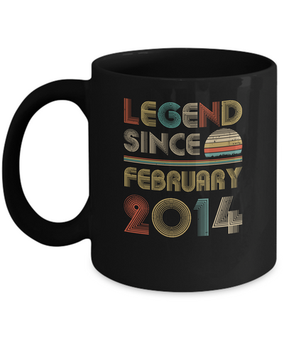 Legend Since February 2014 Vintage 8th Birthday Gifts Mug Coffee Mug | Teecentury.com