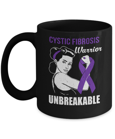 Cystic Fibrosis Warrior Unbreakable Cystic Fibrosis Awareness Mug Coffee Mug | Teecentury.com