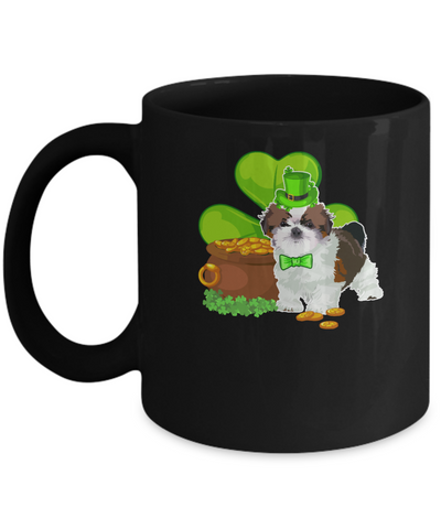 Shih Tzu St Patrick's Day Irish Dog Lover Funny Gifts Mug Coffee Mug | Teecentury.com