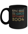 Epic Since September 2004 Vintage 18th Birthday Gifts Mug Coffee Mug | Teecentury.com
