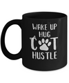 Wake Up Hug Cat Hustle Cats Lover Gift Mug Coffee Mug | Teecentury.com