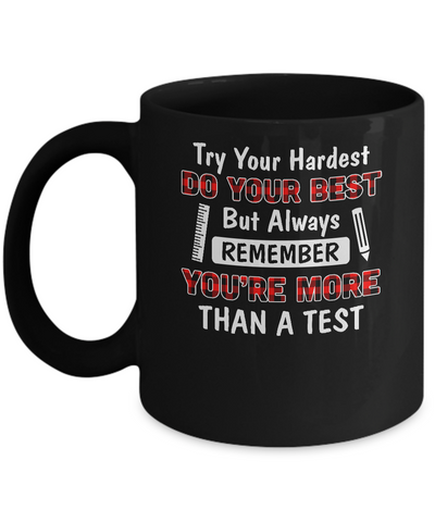 Try Your Hardest Do Your Best Matching Buffalo Teacher Mug Coffee Mug | Teecentury.com
