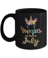Cute Unicorns Are Born In July Birthday Gift Mug Coffee Mug | Teecentury.com