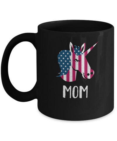 Patriotic Mom Mommy Unicorn Americorn 4Th Of July Mug Coffee Mug | Teecentury.com