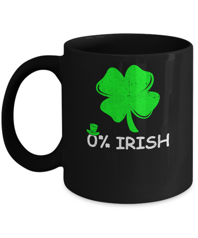0% Irish Vintage St Patrick's Day Mug Coffee Mug | Teecentury.com