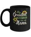My Greatest Blessings Call Me Nana Sunflower Gifts Mug Coffee Mug | Teecentury.com