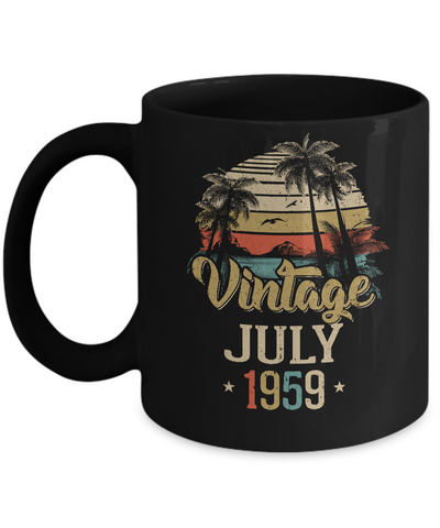 Retro Classic Vintage July 1959 63th Birthday Gift Mug Coffee Mug | Teecentury.com