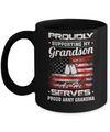 Supporting My Grandson As He Serves Proud Army Grandma Mug Coffee Mug | Teecentury.com