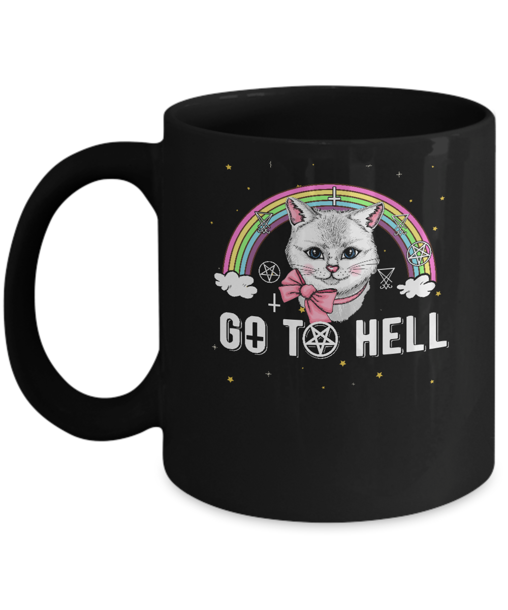 Heavy Metal Metalhead Cats Go To Hell Mug Coffee Mug | Teecentury.com