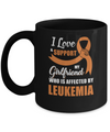 Leukemia Awareness Support Orange Girlfriend Boyfriend Mug Coffee Mug | Teecentury.com