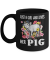 Just A Girl Who Loves Her Pig Mug Coffee Mug | Teecentury.com