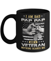 I'm A Dad Pap Pap And A Veteran Nothing Scares Me Mug Coffee Mug | Teecentury.com