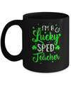 I'm A Lucky SPED Teacher Shamrock Top Hat St Patrick's Day Mug Coffee Mug | Teecentury.com