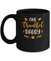 One Thankful Daddy Thanksgiving Day Family Matching Gift Mug Coffee Mug | Teecentury.com