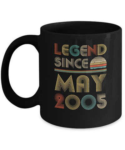 Legend Since May 2005 Vintage 17th Birthday Gifts Mug Coffee Mug | Teecentury.com