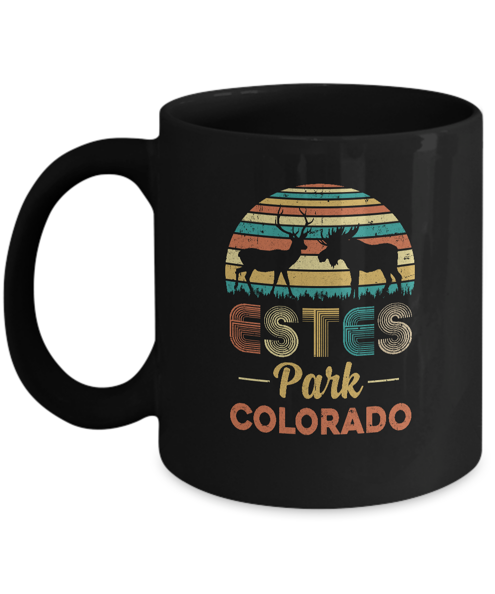 Vintage Estes Park Colorado Elk Moose Hunter Hunting Mug Coffee Mug | Teecentury.com